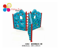 儿童滑梯专家,滑梯,淘气堡-上海怡健游乐-塑料攀岩石2型