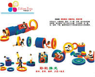 儿童滑梯专家,滑梯,淘气堡-上海怡健游乐-彩虹接龙玩具